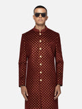 Maroon Tulip Sherwani