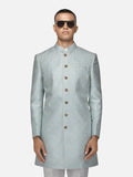 Pastel Blue Flora Sherwani