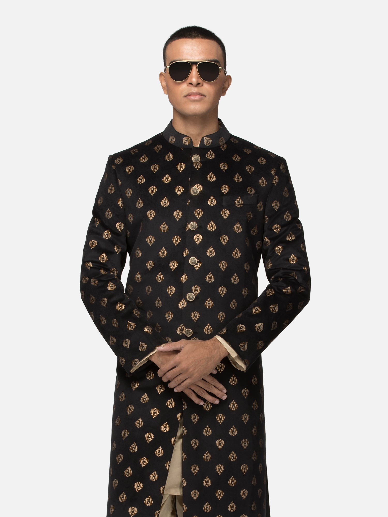 Black Tulip Sherwani 