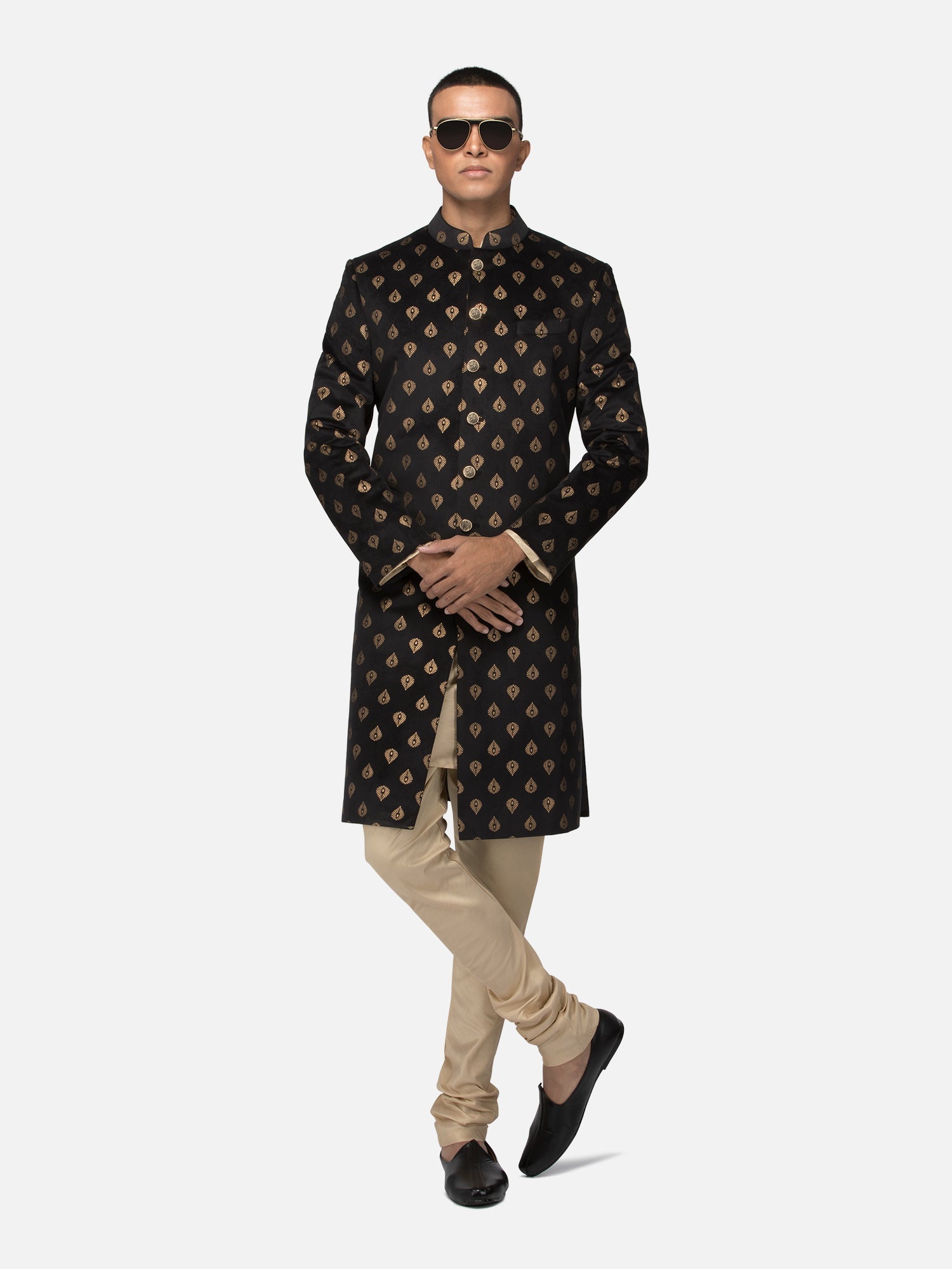 Black Tulip Sherwani 