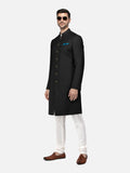 Majestic Black Sherwani