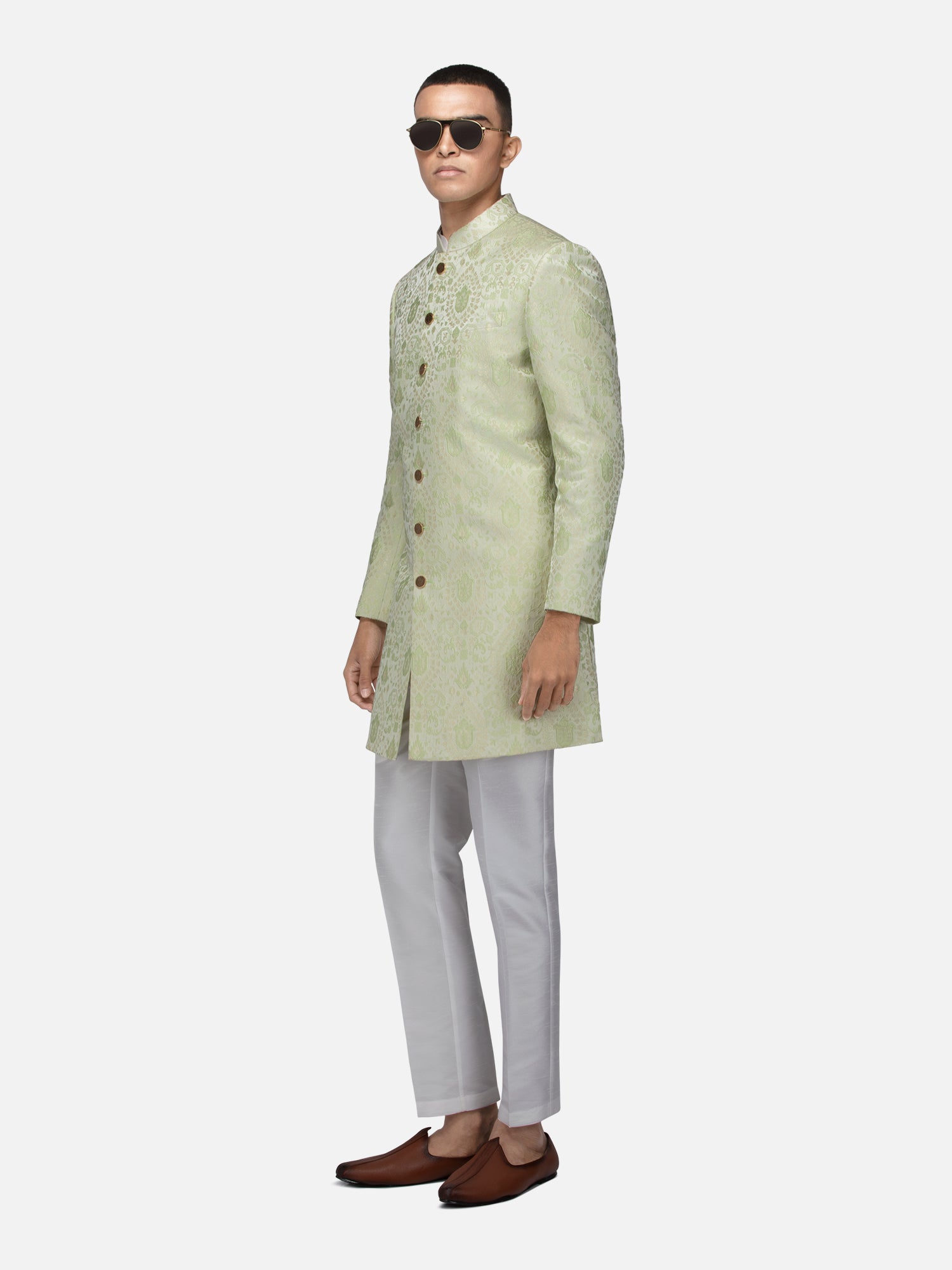 Mint Green Rajputana Sherwani