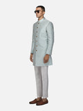 Pastel blue Flora Sherwani