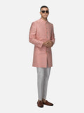 Peach Flora sherwani